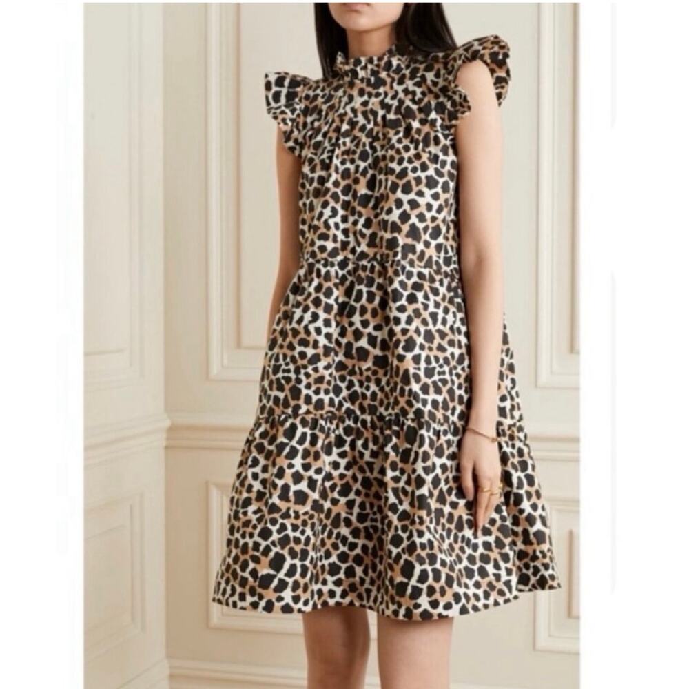 Sea New York Apollo Leopard Mini Dress